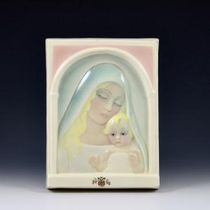 Plakette mit Darstellung der Madonna mit Kind